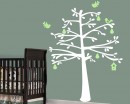 Tree with Fruit Shelf Wall Decal Nursery Vinyl Tree Art Stickers